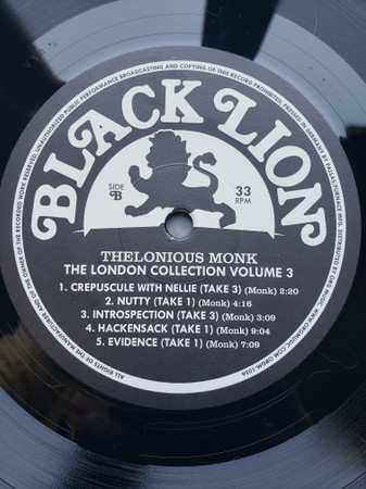 LP Thelonious Monk: The London Collection Volume 3