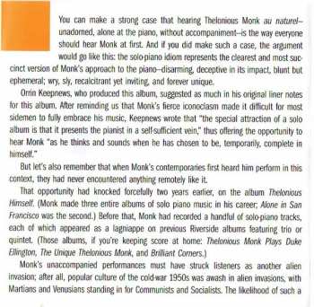 CD Thelonious Monk: Thelonious Alone In San Francisco