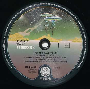 2LP Thin Lizzy: Live And Dangerous