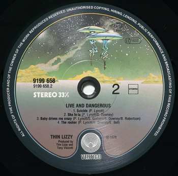 2LP Thin Lizzy: Live And Dangerous