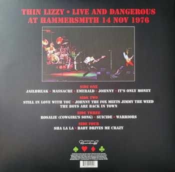 2LP Thin Lizzy: Live And Dangerous At Hammersmith 14 Nov 1976 LTD
