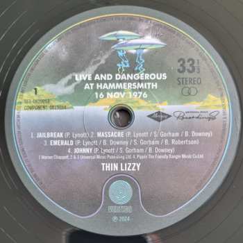 2LP Thin Lizzy: Live And Dangerous At Hammersmith 16 Nov 1976