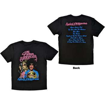 Merch Thin Lizzy: Thin Lizzy Unisex T-shirt: Vagabonds Of The Western World Tracklist (back Print) (small) S