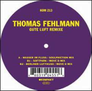 Album Thomas Fehlmann: Gute Luft Remixe