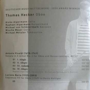 CD Thomas Hecker: Oboe