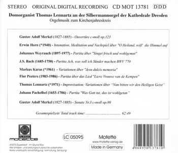 CD Thomas Lennartz: An Der Silbermannorgel Der Kathedrale Dresden