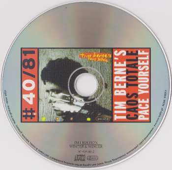 CD Tim Berne's Caos Totale: Pace Yourself