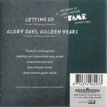 CD Tim Knol: Letting Go / Glory Days, Golden Years