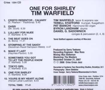 CD Tim Warfield: One For Shirley