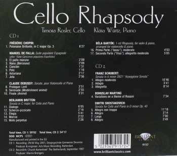2CD Klara Wurtz: Cello Rhapsody