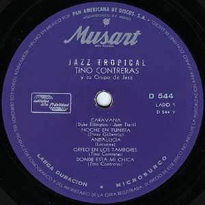 LP Tino Contreras Y Su Grupo: Jazz Tropical