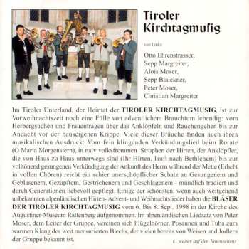 CD Tiroler Kirchtagmusig: Weinachtliche Weisen Mit Der Tiroler Kirchtagmusig (Wachet Auf, Ihr Menschenkinder)