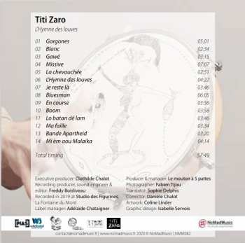 CD Titi Zaro:  L'Hymne Des Louves