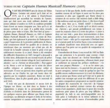 CD Tobias Hume: Passion & Division — 'Captain Humes Musicall Humors'