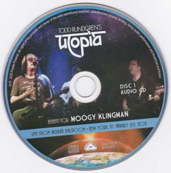 4CD/2DVD/Box Set Utopia: Benefit For Moogy Klingman