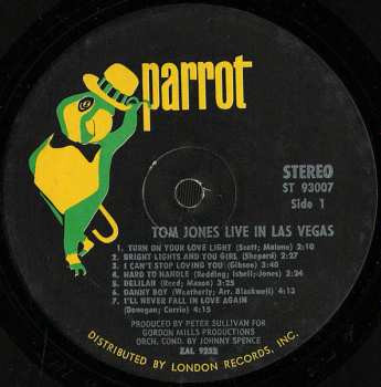 LP Tom Jones: Live In Las Vegas