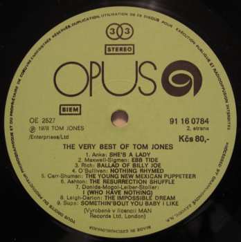 LP Tom Jones: The Very Best Of Tom Jones