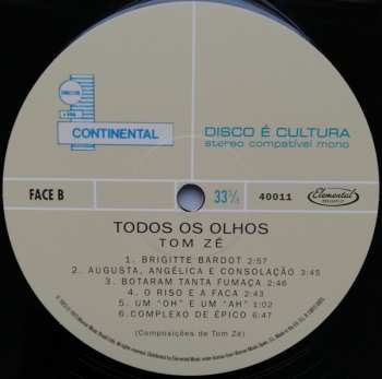 LP Tom Zé: Todos Os Olhos LTD