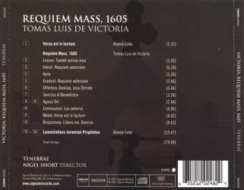 CD Tenebrae: Requiem Mass, 1605