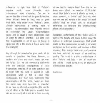 CD Tenebrae: Requiem Mass, 1605