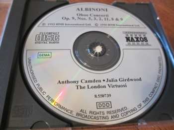 CD Tomaso Albinoni: Oboe Concerti Op. 9, Nos. 2, 3, 5, 8, 9 & 11
