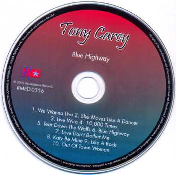 CD Tony Carey: Blue Highway