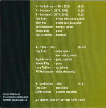CD Tony Oxley: Unreleased 1974 - 2016