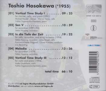 CD Toshio Hosokawa: Sen V, Vertical Time Study I, In Die Tiefe Der Zeit, Melodia, Vertical Time Study III