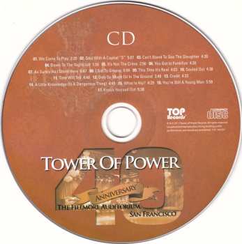 CD/DVD Tower Of Power: 40th Anniversary The Fillmore Auditorium, San Francisco