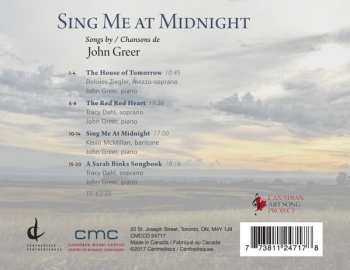 CD Delores Ziegler: Sing Me At Midnight: Songs By/Chansons de John Greer