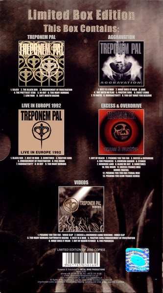 4CD/DVD/Box Set Treponem Pal: Furytales LTD | DIGI