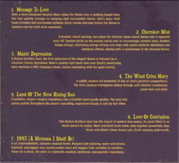 CD Triad: Three Pianos For Jimi DIGI
