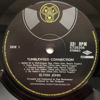 LP Elton John: Tumbleweed Connection