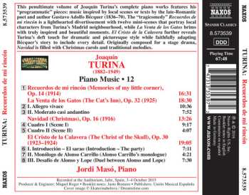 CD Joaquin Turina: Recuerdos De Mi Rincón (Piano Music • 12)