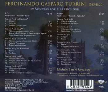 2CD Michele Barchi: 12 Sonatas For Harpsichord