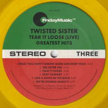LP Twisted Sister: Tear It Loose (Studio & Live) (Greatest Hits) LTD | CLR