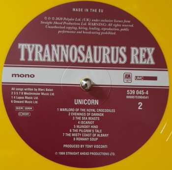 LP Tyrannosaurus Rex: Unicorn CLR