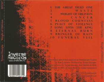 CD Tyrant Disciple: Weight Of Oblivion