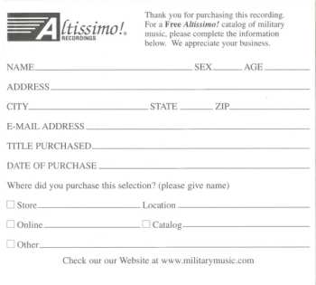 CD U.S. Marine Band: Hail To The Chief