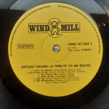 LP Unknown Artist: Distant Drums (A Tribute To Jim Reeves)