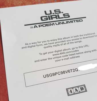 LP U.S. Girls: In A Poem Unlimited