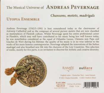 CD Utopia Ensemble: The Musical Universe Of Andreas Pevernage, Chansons, Motets, Madrigals