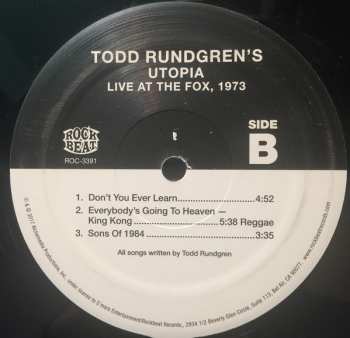 2LP Utopia: Live At The Fox 1973