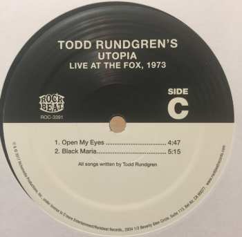 2LP Utopia: Live At The Fox 1973