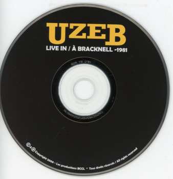 CD UZEB: Live In / À Bracknell