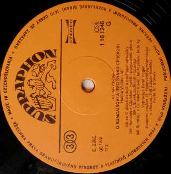 LP Václav Čtvrtek: O Rumcajsovi A Jeho Synku Cipískovi