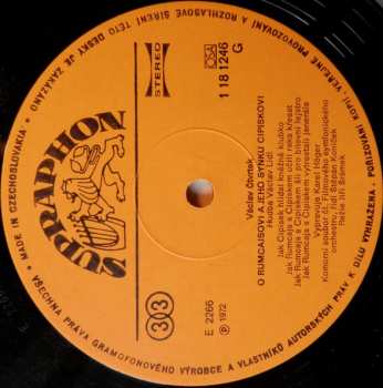 LP Václav Čtvrtek: O Rumcajsovi A Jeho Synku Cipískovi