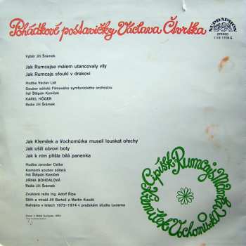 LP Václav Čtvrtek: Pohádkové Postavičky Václava Čtvrtka (Cipísek Rumcajs Manka Křemílek Vochomůrka) (85 1)