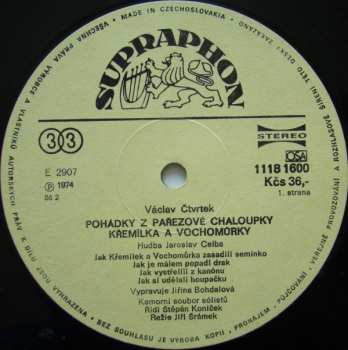 LP Václav Čtvrtek: Pohádky Z Pařezové Chaloupky Křemílka A Vochomůrky
