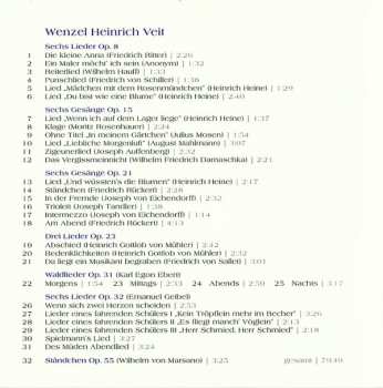 CD Václav Jindřich Veit: Du Bist Wie Eine Blume (Lieder von Wenzel Heinrich Veit)